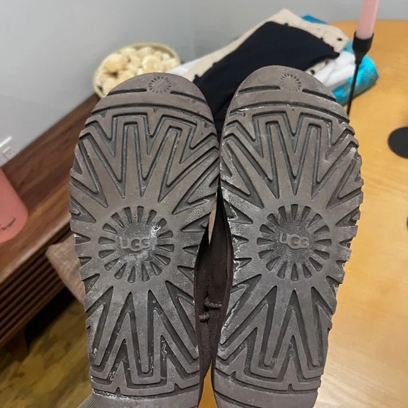 Brown Suede Ugg Mini - Picture 5 of 6